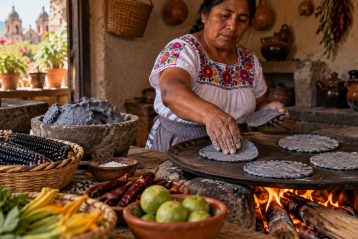 Maíz nativo: del comal a la mesa urbana. Imagen editorial.
