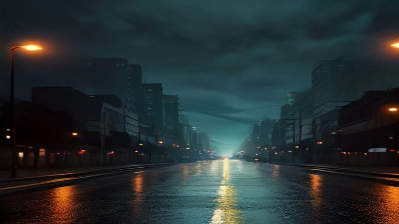 Avenida de la CDMX bajo lluvia al anochecer, imagen ilustrativa